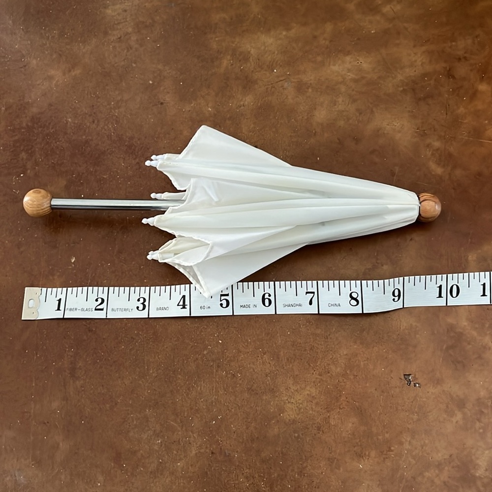Lot 6 Miniature Parasols Umbrellas Baby Wedding SHOWER Party Favors Doll Accents - Picture 15 of 16